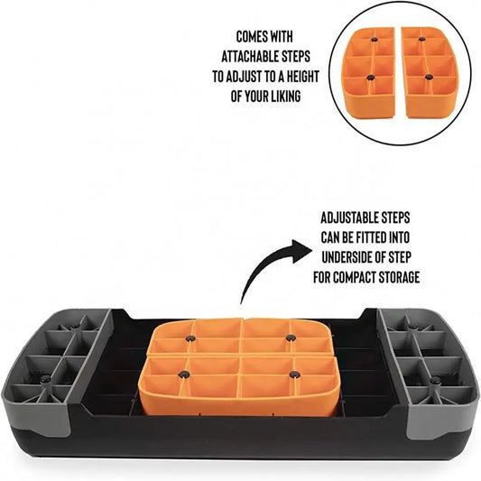 Aerobic Step Board Bench 2 Level Height Adjustable Training Fitness