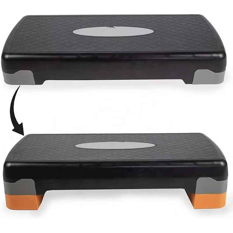 Aerobic Step Board Bench 2 Level Height Adjustable Training Fitness