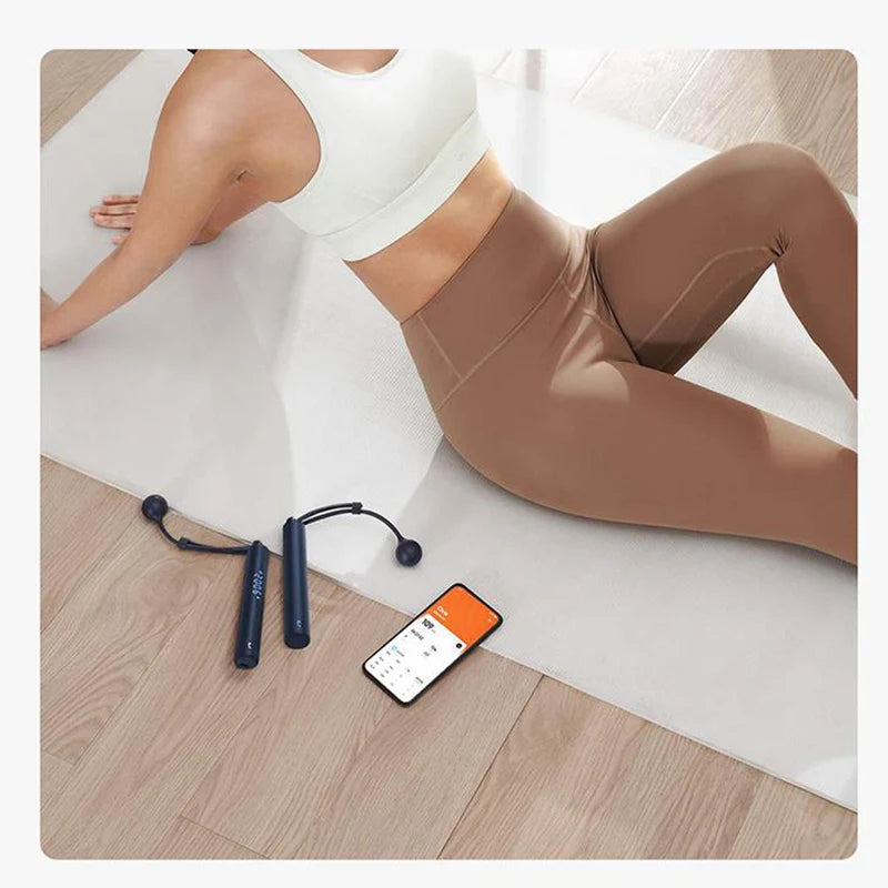 Compteur numérique intelligent de corde à sauter, avec application, calcul des calories réglable